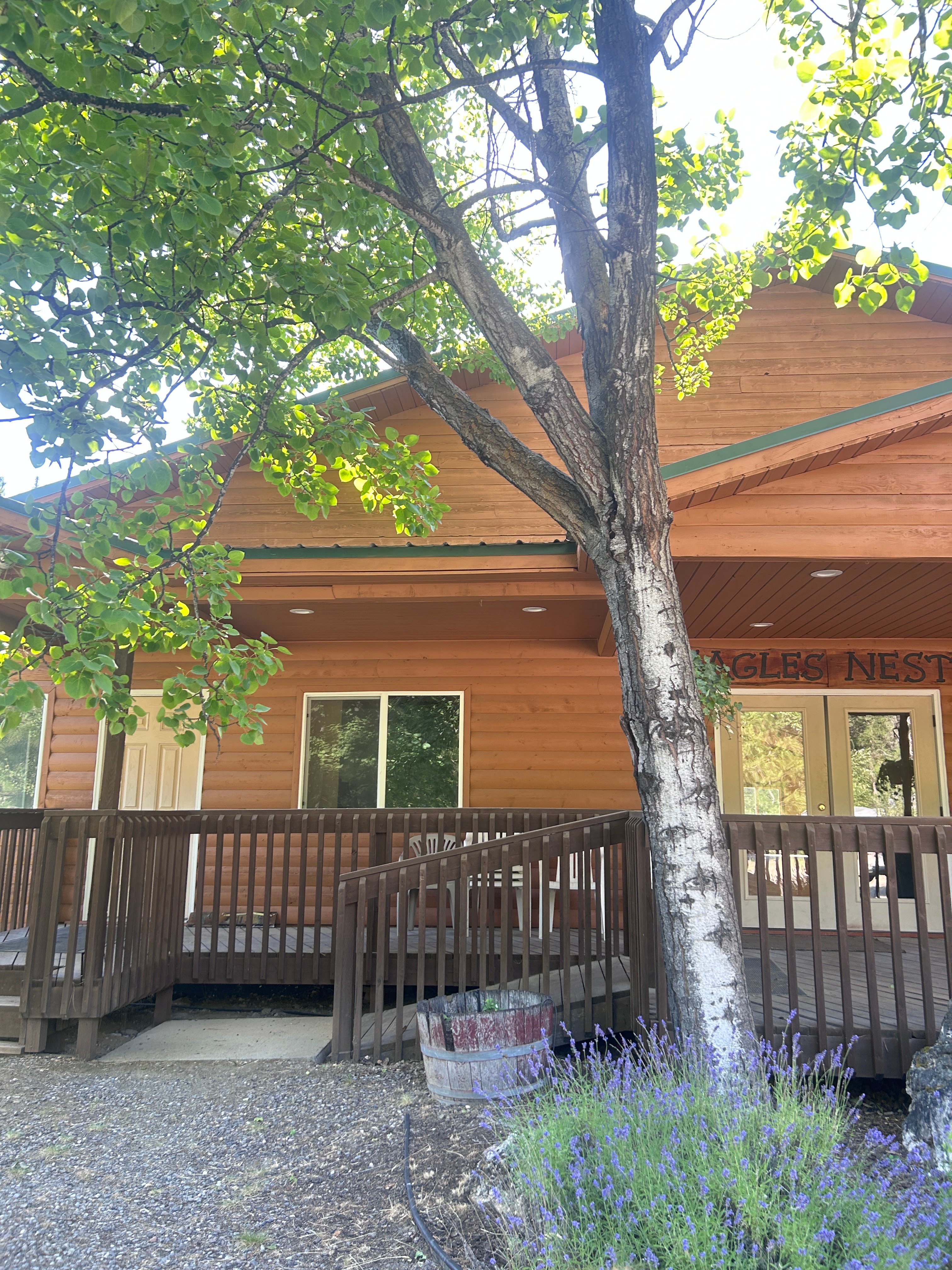 Eagles Nest Event Center with rustic architecture